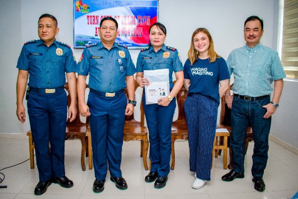 Legazpi Police Gets New Flags through Maging Magiting Flag Campaign